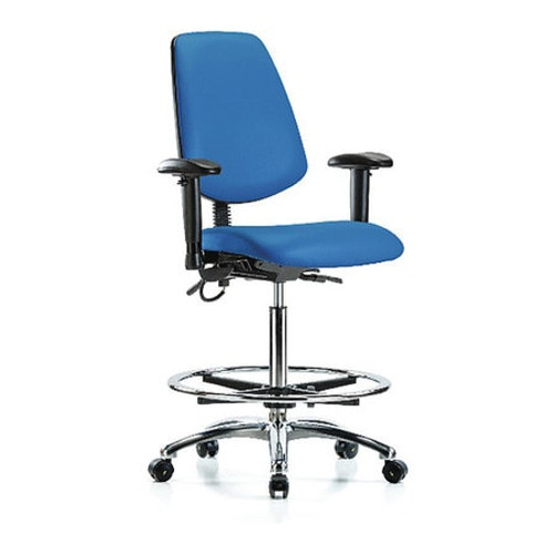 BLUE RIDGE ERGONOMICS BR-ESD-VHBCH-MB-CR-T0-A1-CF-EC-ESDBLU CLEANROOM TASK CHAIR UPHOLSTERED VINYL BLUE RIDGE ERGONOMICS BR-ESD-VHBCH-MB-CR-T0-A1-CF-EC-ESDBLU CLEANROOM TASK CHAIR UPHOLSTERED VINYL