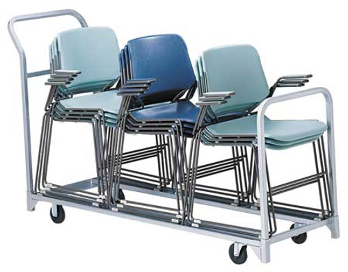 RAYMOND PRODUCTS 630US FOLDING/STACKED CHAIR CART 67X22X43-1/4 