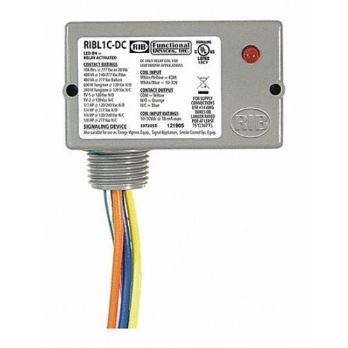 RIB RIBL1C-DC ENCLOSD RELAY,10A,SPDT,12VAC/DC,POLARIZD