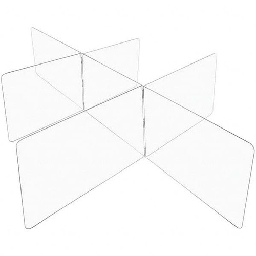 USA SEALING BULK-CPD-176 CLEAR PLASTIC COMPARTMENT DIVIDER - 1/4 