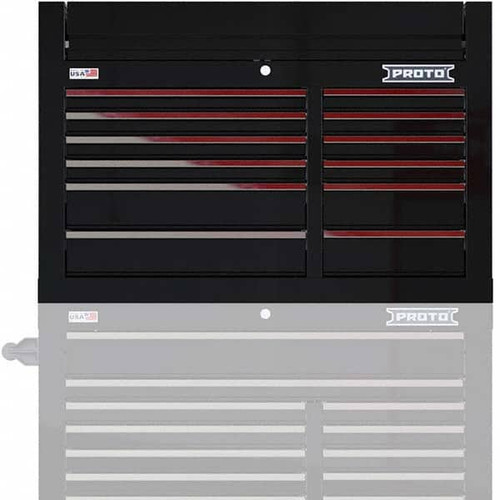 PROTO JSTV4228CD12BK PROTO®42" 12-DRAWER DOUBLE BANK TOP CHES