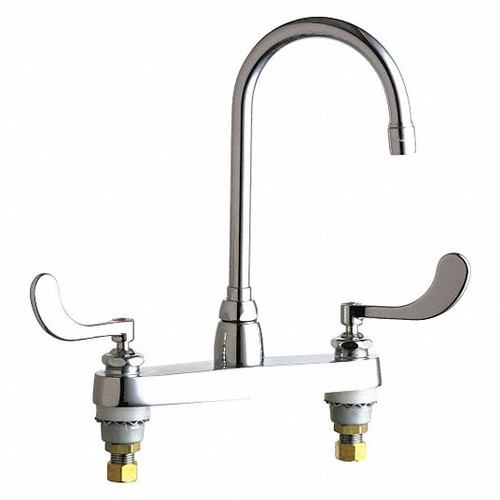 CHICAGO FAUCETS 1100-GN2AE35-317AB-48YD51 GOOSENECK CHROME CHICAGO FAUCETS 1100