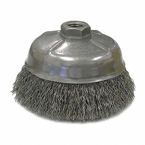 WEILER CORPORATION 14206-36RC84 CRIMPED WIRE CUP BRUSH 5 IN.DIA. STEEL