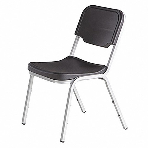 ICEBERG 64111-45TW81 STACKING CHAIR 10-5/8IN.BACK H BLACK PK4