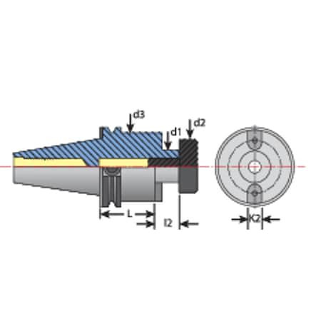 TECHNIKS 12HC180M CAT FACEMILL ARBORS