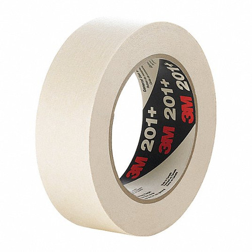3M 201+-52JE63 MASKING TAPE TAN RUBBER 1-27/64 W