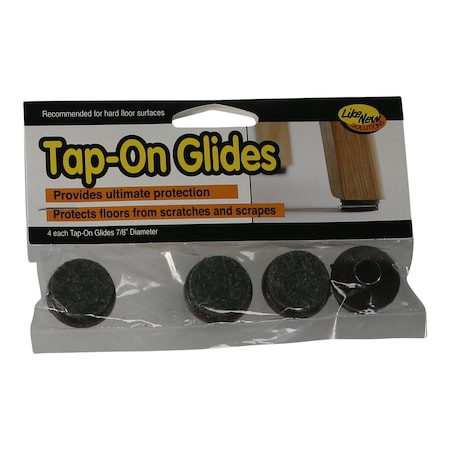 MASTER MANUFACTURING CO 88830CS TAP ON CHAIR LEG GLIDES, FELT SILD,PK24