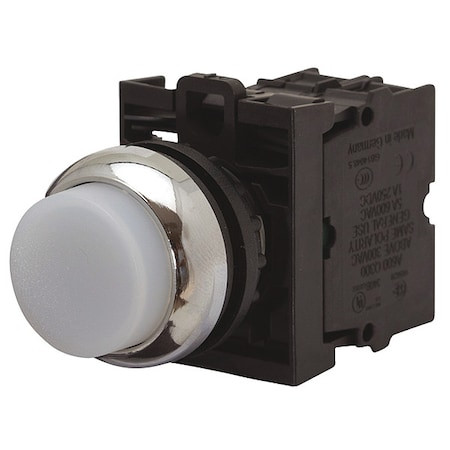 EATON M22-DLH-W-K20-230W ILL MOM PB SIL-BZL FLSH RED 12-30VAC/DC