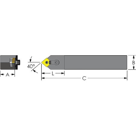 ULTRA-DEX USA MCMNN 16-4D INDEXABLE PROFILING END MILL 1 PHC