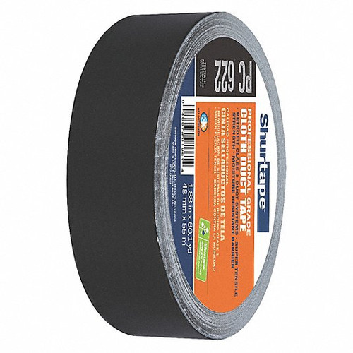 SHURTECH BRANDS PC 622-49JR08 DUCT TAPE 55M L ADHESION 60 OZ./IN BLACK