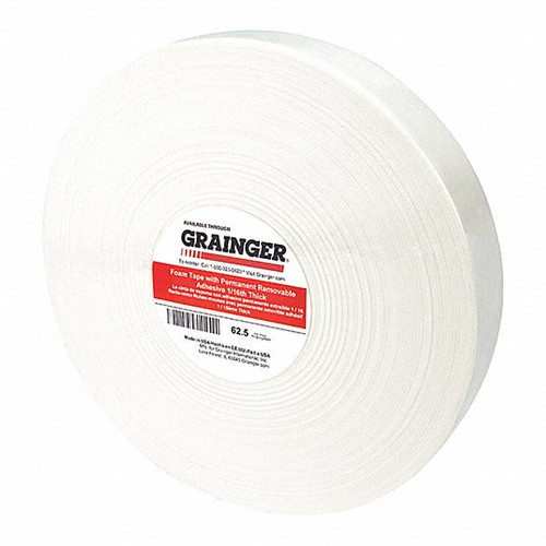 GRAINGER GLOBAL SOURCING TC0116W-49Z357 FOAM TAPE 1/16 12MM W 36 YD. L PK18