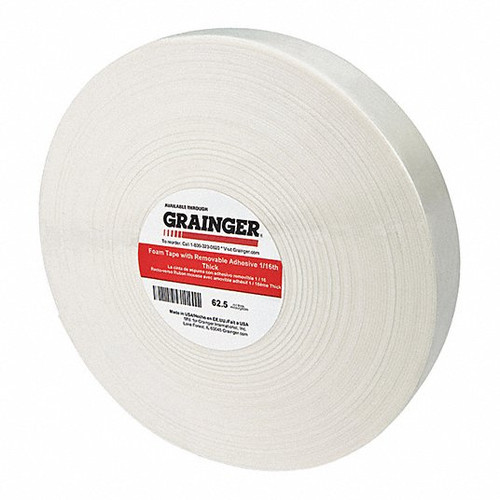 GRAINGER GLOBAL SOURCING TC441-49Z375 FOAM TAPE 1/16 18MM W 18MM L PK864