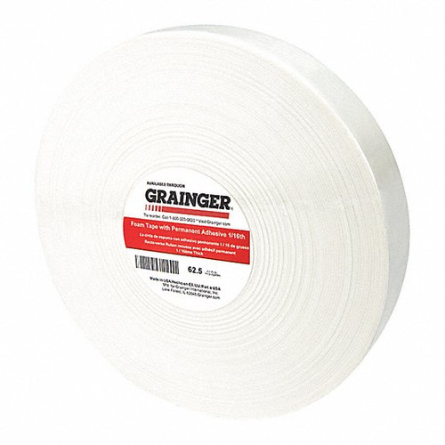 GRAINGER GLOBAL SOURCING TC442-49Z387 FOAM TAPE 1/16 24MM W 36 YD. L PK9