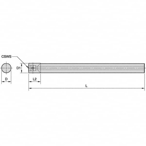 KENNAMETAL 3016722 NEUTRAL CUT, KM2016 MODULAR CONNECTION, 
