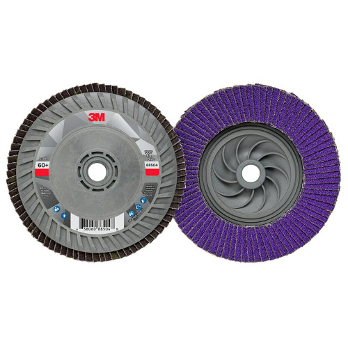 3M 7100243780 FLAP DISC,TYPE 27,5" DIA.,60 GRIT,MEDIUM