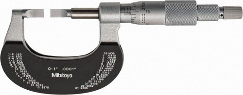 MITUTOYO 122-125-10 BLADE ANVIL OUTSIDE MICROMETER MITUTOYO 122-125-10 BLADE ANVIL OUTSIDE MICROMETER