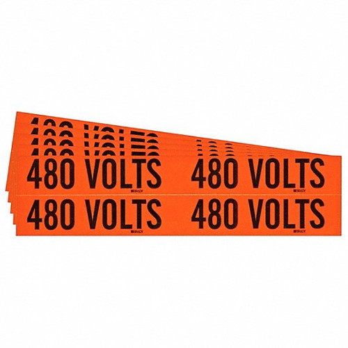 BRADY SPC ABSORBENTS 152371 CONDUIT AND VOLTAGE SIGN AND LABELS,PK5