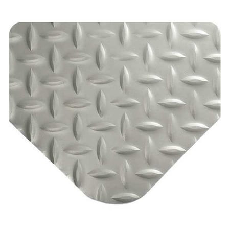 WEARWELL 415.916X3X10GY DIAMOND-PLATE SPONGECOTE MAT,GRY,3X10FT