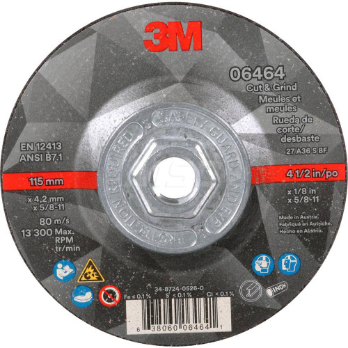 3M 7100245014 DEPRESSED-CENTER WHEELS; WHEEL DIAMETER 