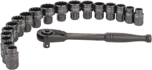 CRESCENT CX6PT25 SOCKET SET 20PC 3/8DR SAE/MET CRESCENT CX6PT25 SOCKET SET 20PC 3/8DR SAE/MET