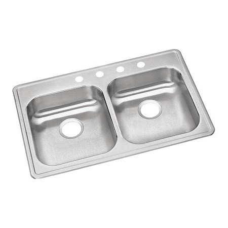 ELKAY GE233212 DAYTON STAINLESS STEEL 33" X 21-1/4" X 5