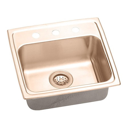 ELKAY LRAD1918653-CU ELKAY CUVERRO ANTIMICROBIAL COPPER 19" X