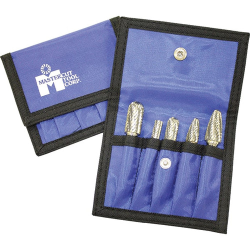 MSC POUCH-NL1DC 3 PC DOUBLE CUT BURR SET WITH TREE W/RAD