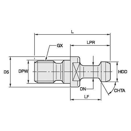 ERICKSON RK50BT1M RETENTION KNOB,22.95MM,M24