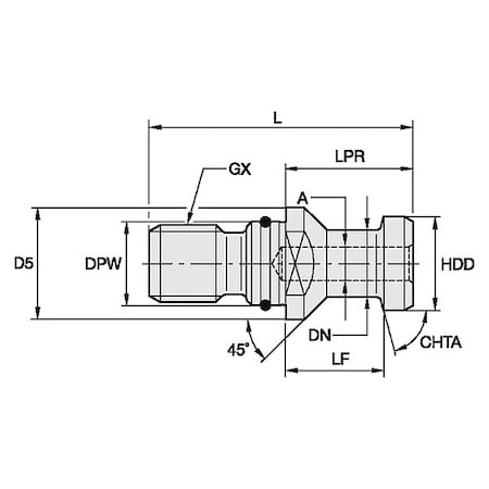 ERICKSON RK50DVBM RETENTION KNOB,27.97MM,M24