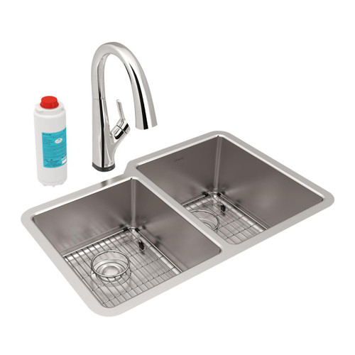 ELKAY ELG2522GS0FLC ELKAY QUARTZ CLASSIC 25" X 22" X 9-1/2",