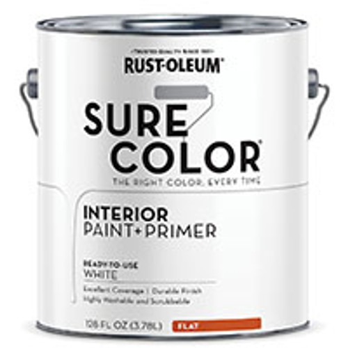 RUST-OLEUM 380215 PAINT WALL FLAT WHITE GA      