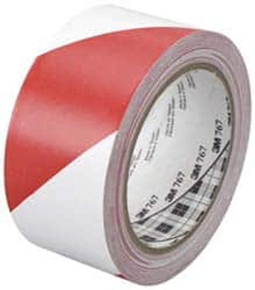 3M 7000148378 3M HAZARD WARNING TAPE 767 RED/WHITE, 2  3M 7000148378 3M HAZARD WARNING TAPE 767 RED/WHITE, 2