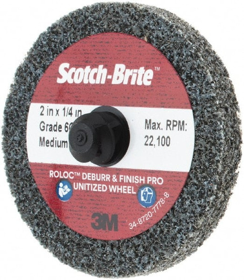 3M 7100081367 WHEEL, ROLOC?, UNITIZED, 2 INCH DIA, MED