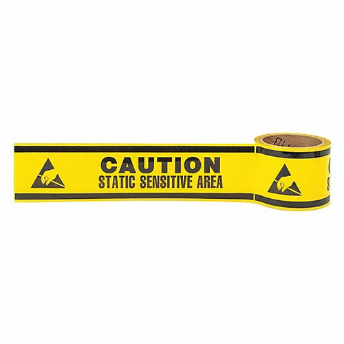 GRAINGER GLOBAL SOURCING 8ZFT2 FLOOR TAPE BLACK/YELLOW 3 INX108 FT ROLL