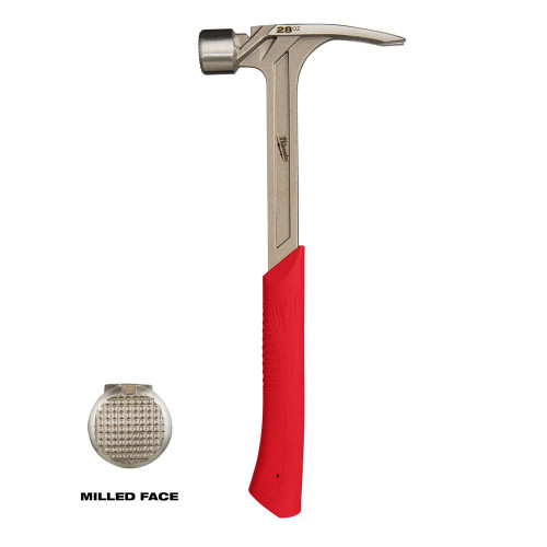 MILWAUKEE ELECTRIC TOOLS 48-22-9029 28OZ MILLED FACE FRAMING HAMMER