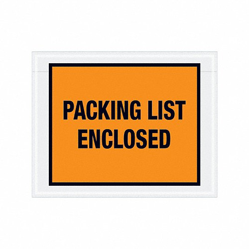 GRAINGER GLOBAL SOURCING PL22 PACKING LIST ENVELOPE ORANGE PK1000