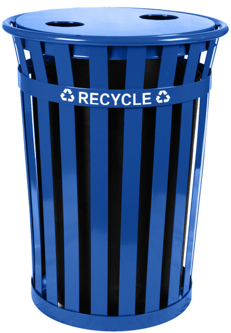 WITT INDUSTRIES, INC MR36-FTR-BL OAKLEY SLATTED METAL RECYCLING RECEPTACL