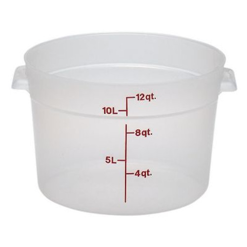 CAMBRO MANUFACTURING RFS12PP190 CONT FOOD 12 QT RND PP TRANS