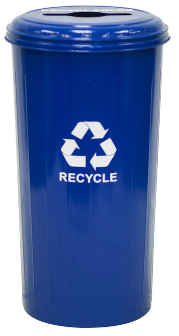 WITT INDUSTRIES, INC 10/1CTDB TALL ROUND RECYCLING WASTEBASKET & TOP W