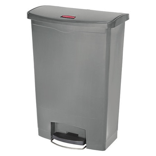 RUBBERMAID COMMERCIAL PRODUCTS 1883606 SLIM JIM 90L/24G FS RESIN STEP ON GRAY