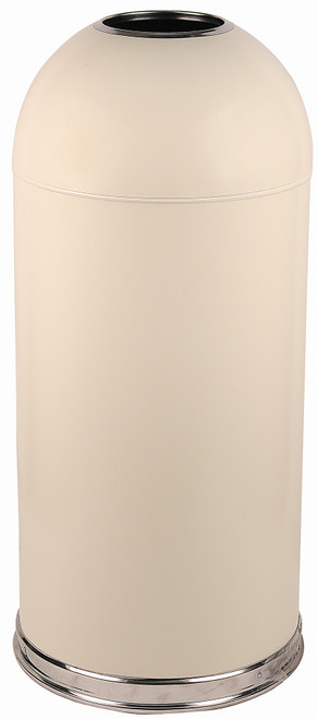 WITT INDUSTRIES, INC 415DTAL OPEN TOP DOME RECEPTACLE, ALMOND, WITH G