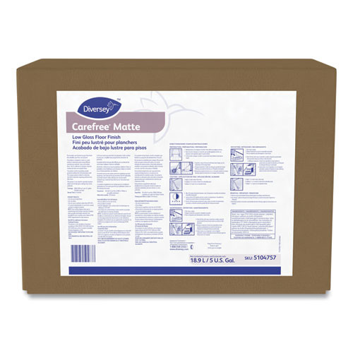 DIVERSEY 5104757 MATTE FLOOR FINISH, LIQUID, 5 GAL. BOX