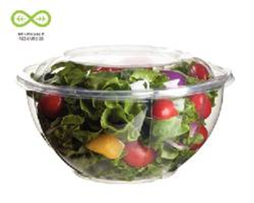 ECO-PRODUCTS EP-SB32 BOWL SALAD 32 OZ W/ LID PLA CLR