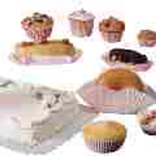 HOFFMASTER 610060 CUP BAKE 5-1/2" FLUTED 3-1/2 OZ WHT PAPE