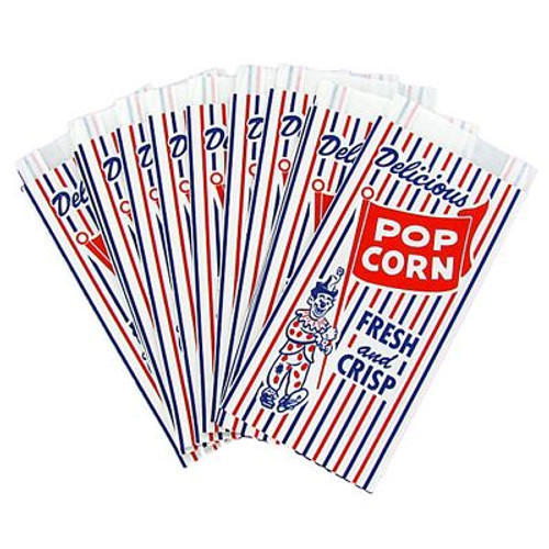BAGCRAFT PACKAGING 300471 PINCH-BOTTOM PAPER POPCORN BAG, 4W X 1-1