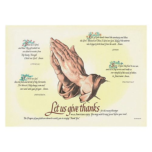 HOFFMASTER 702023 PLACEMAT STRT EDGE 10X14  FOUR FAITHS 10