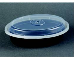 PACTIV OC12B CONTAINER,12 OZ OVAL,BK
