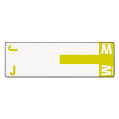 SMEAD MANUFACTURING CO. 67161 NAME LABELS,J & W, YELLOW, 100/PACK