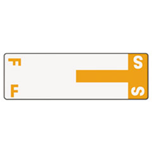 SMEAD MANUFACTURING CO. 67157 NAME LABELS,F & S, ORANGE, 100/PACK