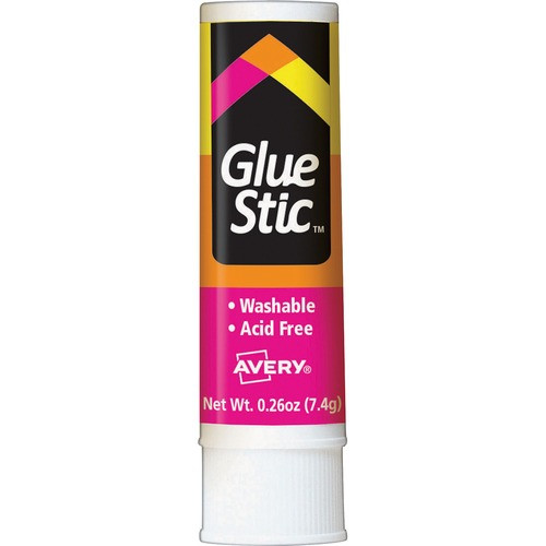 AVERY 00166 GLUE STIC,PERMANENT,WASHABLE,26 OZ,CLEAR